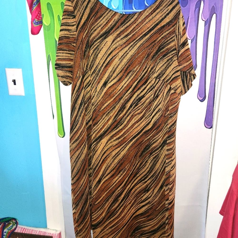 20W, Vintage, Amanda Lane, Tiger, Animal Print, Dress